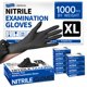 thumbnail image 1 of Guantes de nitrilo Supmedic desechables, sin polvo, negros, XL, 1 of 9