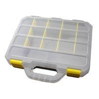 Ioensy - Organizador De Piezas Pequeñas Con Asa, Caja De Almacenamiento De Hardware Para Pernos, Cuentas Y Clavos