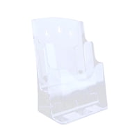 Magideal - Portafolletos Acrílico, Portafolletos, Portavolantes, Portafolletos Transparente Con Diseño Inclinado En La Parte Posterior, Portafolletos Para Menús, A6 2 Niveles