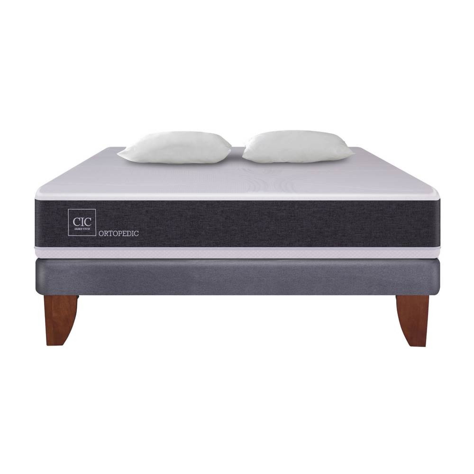 Cama Europea Europea New Ortopedic 2P Bn 2 Plaza Base Normal