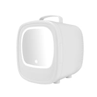 Magideal - Mini Refrigerador Refrigerador Para Automóvil Refrigerador Y Calentador De 6 Litros Refrigerador Para El Cuidado De La Piel Refrigerador Personal Para Uso Doméstico Del Coche Blanco