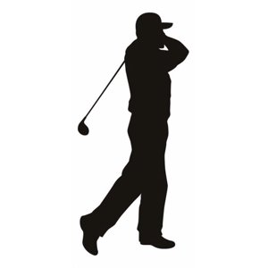 Rienda Libre Graphics - Decomural Forward Swing Player Golf Ws-15347