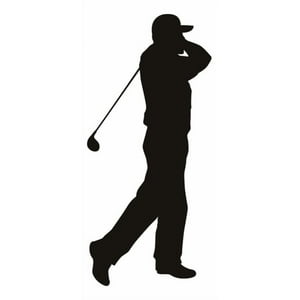 Rienda Libre Graphics - Decomural Forward Swing Player Golf Ws-15347