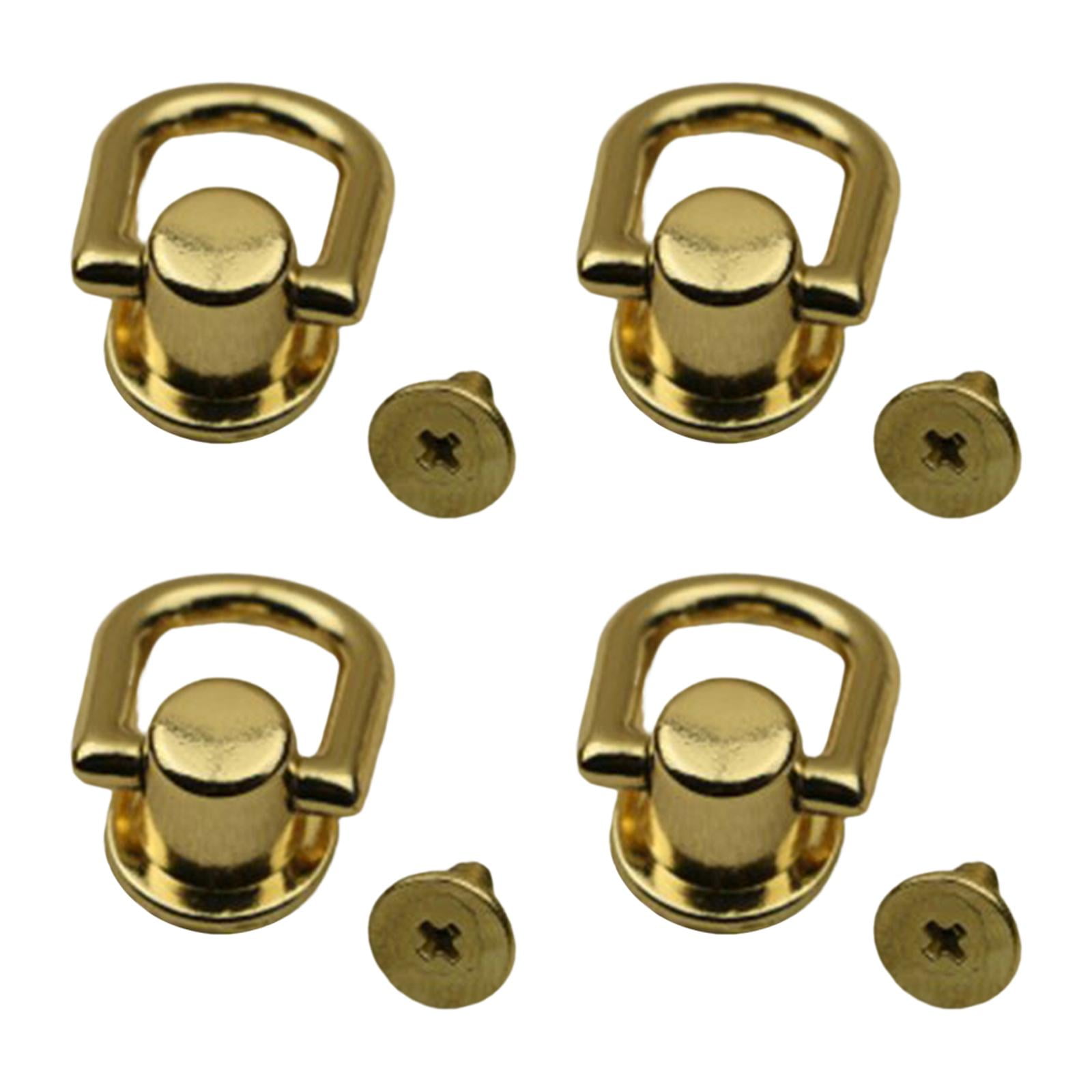 Bothyi - 4x Bolsa De Metal Anclajes Laterales Monedero Fabricación Hebillas Ganchos Cierres Oro