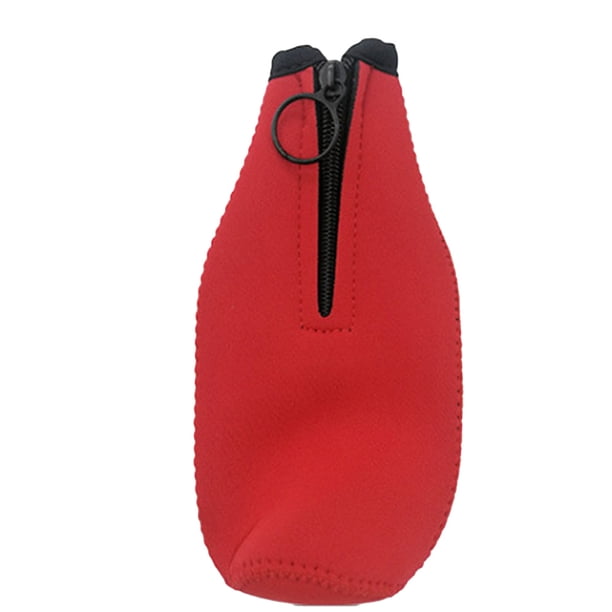 Bolsa de enfriamiento con cremallera simple, funda protectora para botella de cerveza de 330 ml, material de buceo