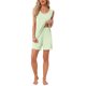 thumbnail image 2 of INSPIRE CHIC Conjunto de Pijama de Algodón para Mujer, Camiseta sin Mangas Suave y Pantalones Cortos con Cintura Elástica para Dormir L Verde Claro, 2 of 6