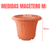 thumbnail image 4 of Macetero Plastico Duro Con Diseño Tamaño Mediano 25cm Maceta Marrón Mediano M Con Diseño, 4 of 5