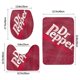 thumbnail image 3 of Dr Pepper Juego de 3 alfombras de baño de coral fleece: tapete de baño + alfombra de inodoro en forma de U + funda de tapa de inodoro en forma de O, 3 of 6