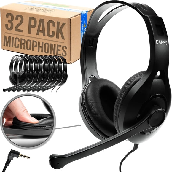 Auriculares Barks Classroom 32 unidades con micrófono de diadema