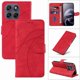 thumbnail image 4 of Funda tipo cartera con tapa para Motorola MOTO G67 5G con tarjetero, soporte y cubierta magnética Rojo, 4 of 4
