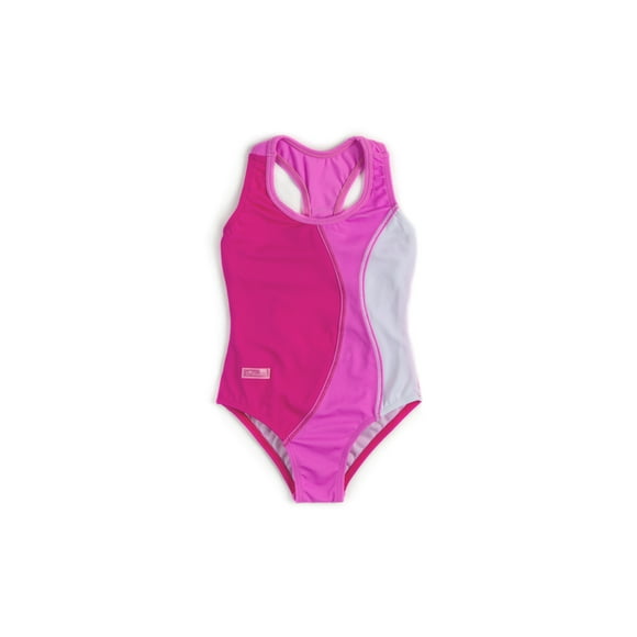Traje de Baño Tricolor - 12 a 24M Fucsia 100% Lycra