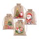 thumbnail image 5 of 4x Bolsas De Regalo De Arpillera De Navidad Sacos De Navidad Para Fiesta, 5 of 5