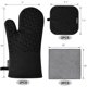 thumbnail image 2 of Juego de guantes y soportes para ollas KEGOUU de alta resistencia al calor, 2 of 7