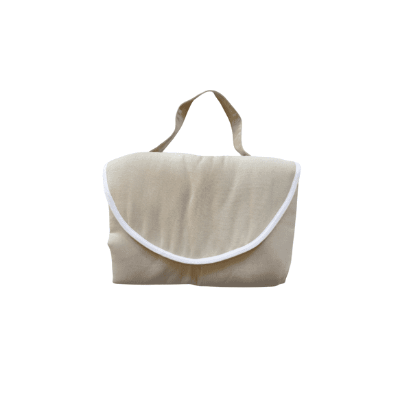 Mudador portatil lino beige crudo