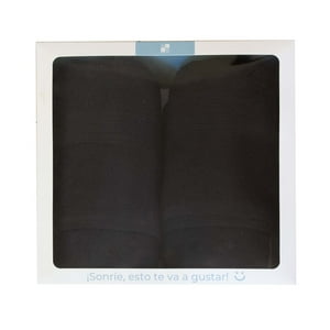 Decoexpress - Box De 2 Toallas De Baño 550Gr 70X140 Cm Negro