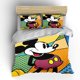 thumbnail image 1 of Mickey bedding set cartoon 3-piece children's bedding set suitable for bedroom decoration set Feather duvet cover gift Bed Sheets, 1 of 5