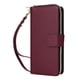 thumbnail image 1 of Funda Cartera con Cremallera y Correa para Samsung Galaxy S24 Plus Soporte y Tarjetero Rojo, 1 of 6