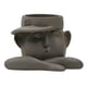 thumbnail image 1 of Florero Moderno Macetas Maceta Plantas De Interior Rostro Humano Estatua Marrón, 1 of 3