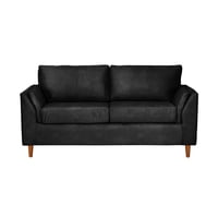 Latam Home - Sofa Milan 2C Con Resortes Pocket Cuero Kentucky Negro