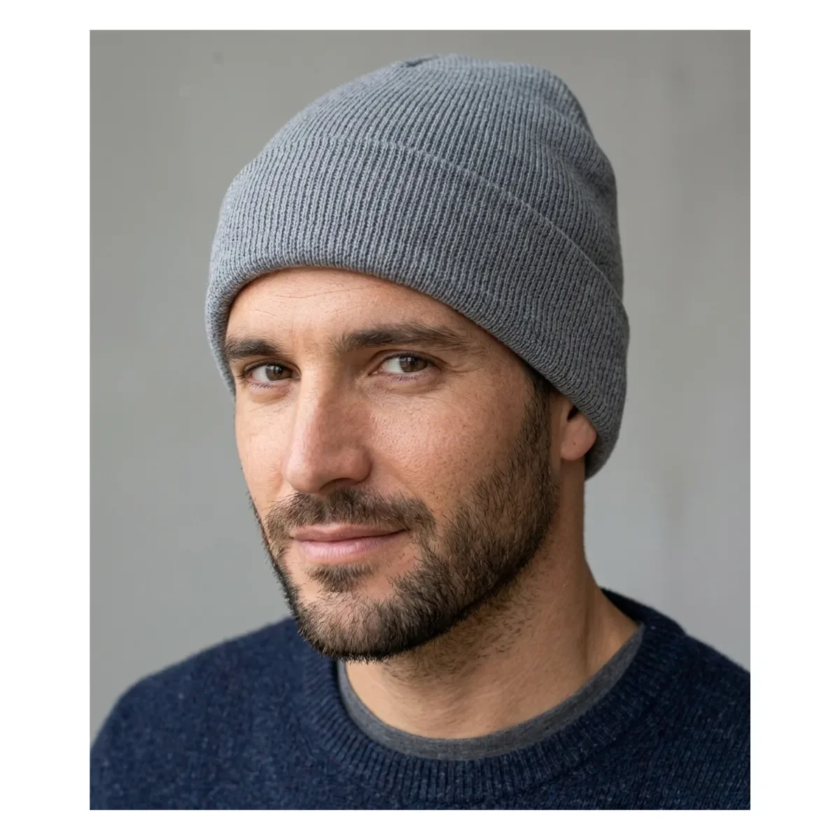 Genérico - Gorro Beanie De Lana Hombre Mujer Térmico Con Forro Polar