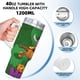 thumbnail image 5 of Robot Monstruo Vaso aislado de acero inoxidable con asa, diseño temático, regalo para familia, amigos y fans; incluye pajita y encaja en el portavasos estándar, 40 oz, 5 of 6