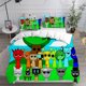 thumbnail image 1 of Bed SheetsNew Game Sprunki Bedding Sets Bed Cover Comforter Duvet Cover Pillow Case - Pieces Sets Kids Adult Bedroom Decoration 3-Piece, 1 of 3
