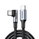 thumbnail image 1 of Cable USB c a USB c carga rápida de 60w 90° 1 metro Negro, 1 of 3