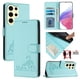 thumbnail image 5 of Funda tipo cartera FOXDOCK para Samsung Galaxy S24 Ultra con soporte, ranuras, RFID, diseño de gato, 5 of 5
