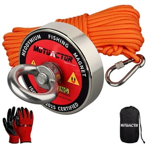 Kit De Pesca Magnético Mutuactor 180 Kg Fuerza De Tracción Cuerda 20 M