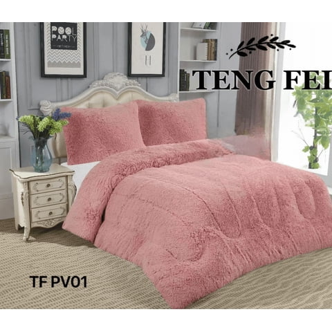 Todostore - Plumón De Invierno Peludos Con Chiporro 2 Plazas