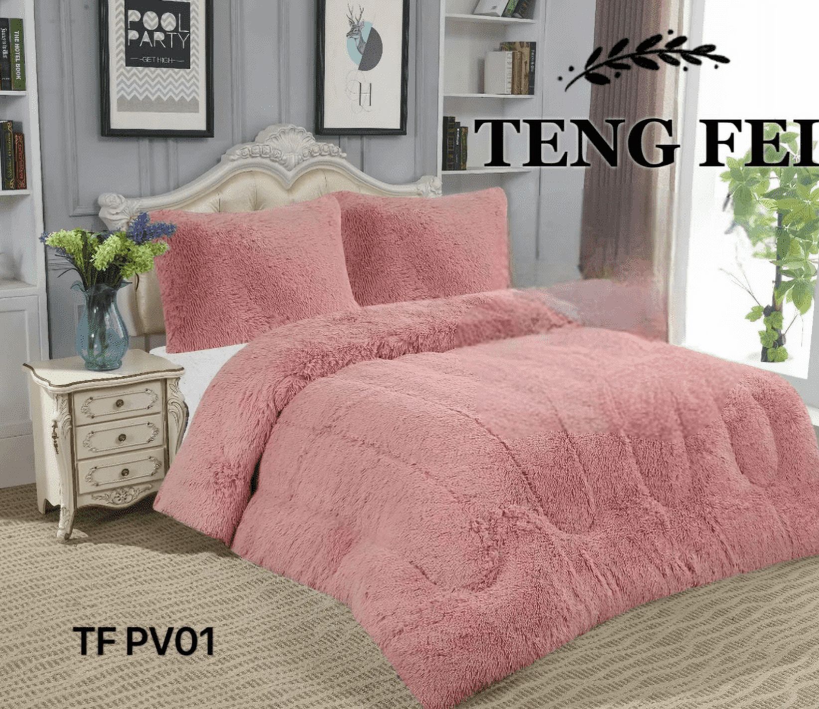 Todostore - Plumón De Invierno Peludos Con Chiporro 2 Plazas