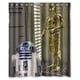 thumbnail image 1 of Cortina de ducha con diseño de robot R2D2 de Star Wars, con ganchos, tamaño 60 x 72 pulgadas, 1 of 3