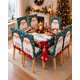 thumbnail image 2 of Set de Comedor de 7 Piezas Mantel y Fundas Navideñas para Sillas, 2 of 6