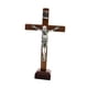 thumbnail image 4 of Cruz De Madera Crucifijo Estatua De Jesús Adorno Para Estante Decoración Regalos Marrón, 4 of 5
