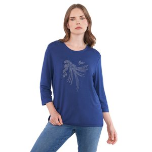 Polera Mujer Manga Larga Navy Corona