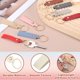 thumbnail image 3 of Uxcell 20 Pcs PU Cuero Llavero En Blanco A Granel Grabado Láser Llavero Cuero Llavero Kit con Anillos de Llave para Suministros de Bricolaje Regalos (Blanco Claro, 5.3" x 0.8"), 3 of 6