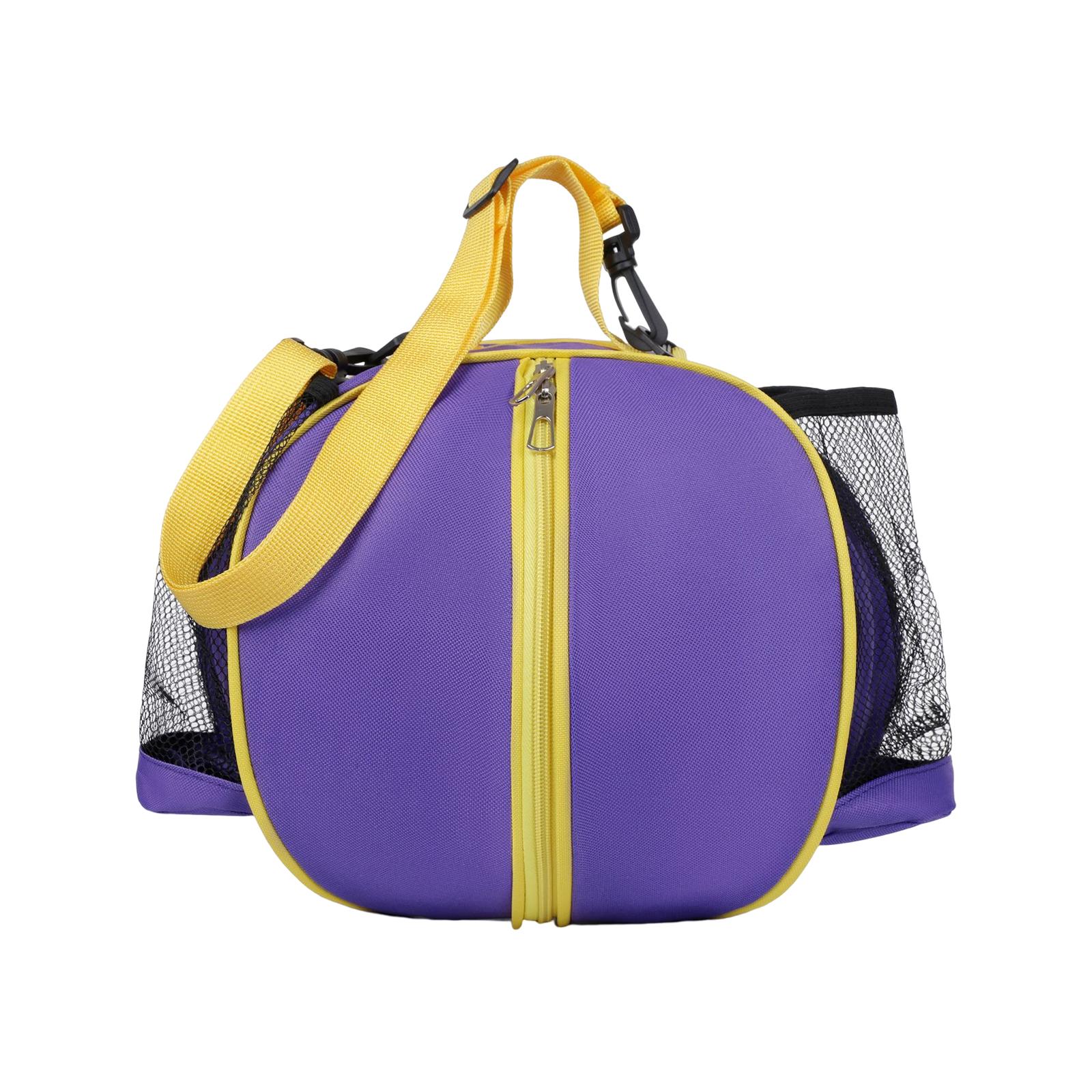 Magideal - Bandolera De Baloncesto Bandolera De Baloncesto Para Una Sola Correa De Sóftbol De Voleibol Fácil De Ajustar Y Desmontar Con Dos Bolsillos Laterales Púrpura De Una Sola Correa