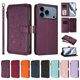 thumbnail image 3 of Funda Cartera Mariposa para [iPhone 18 Pro Max] con Soporte y Cremallera Violeta, 3 of 6