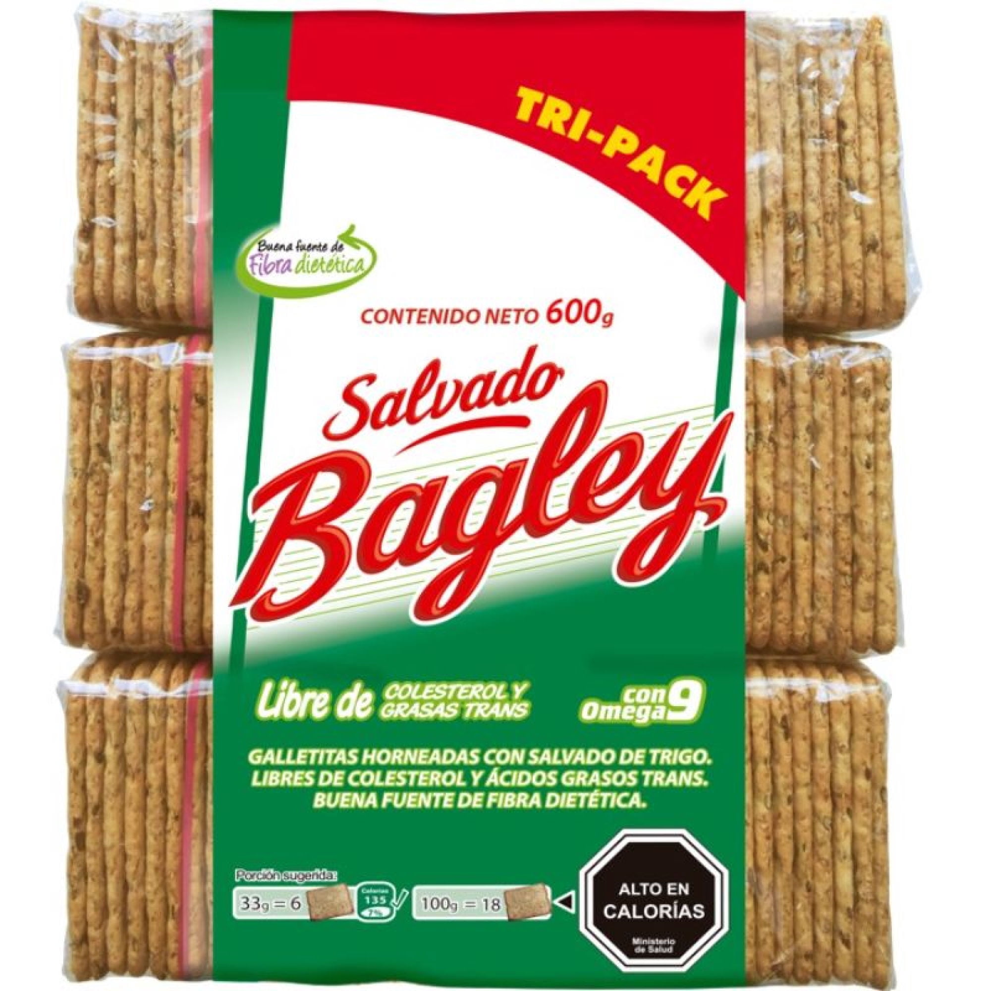 Galleta Salvado 600 g Bagley