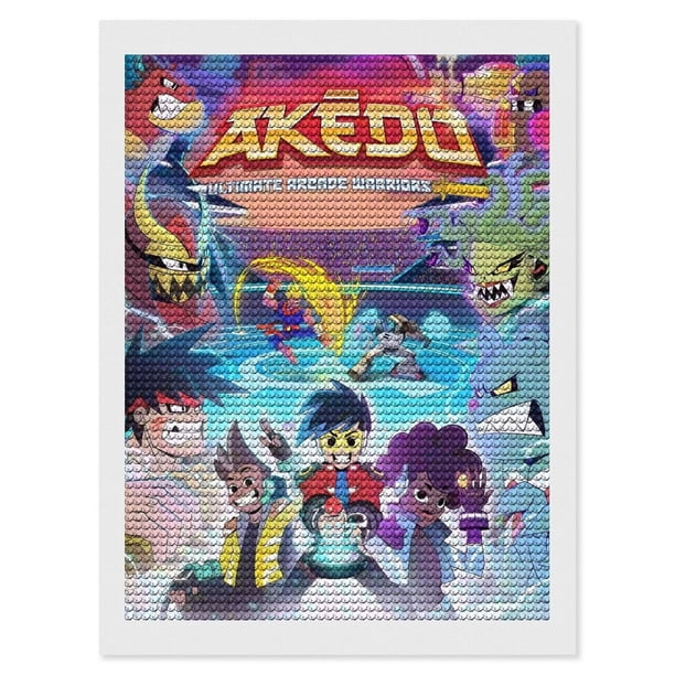 Akedo Ultimate Kits de Pintura de Diamantes para Adultos 5D DIY Diamond Art Kits Full Drill Diamond Dots para Regalo Decoración de Pared y Relajación Artes de Gemas 30*40cm