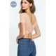 thumbnail image 5 of Top Corto sin Costuras con Espalda Cruzada Acanalada, 5 of 5