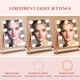 thumbnail image 2 of Espejo de maquillaje BWLLNI Hollywood, tocador iluminado, 9 bombillas LED, 2 of 7