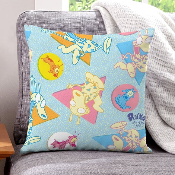 Funda de Almohada de Terciopelo La Vida Moderna de Rocko Desmarcar 30x30cm