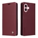 thumbnail image 5 of Funda Billetera de Cuero para iPhone 16 con Tarjetero y Soporte - Tapa Magnética Rojo, 5 of 6