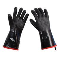 Xusx111 - Guantes De Parrilla Resistentes Al Calor 700 ° F, Resistentes Al Aceite Y Impermeables Para Fumar, Parrillar, Cocinar, Fritir Turquía, Manejar Carne Grasa Caliente