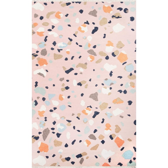 Alfombra Novogratz de Momeni Jem Terri, color rosa, 60 cm x 90 cm