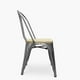 thumbnail image 3 of Silla Diseño Tolix Asiento Madera Metal, 3 of 6