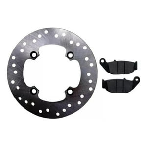 Genérico - Disco Freno Trasero + Pastillas Freno Moto Honda Invicta 150