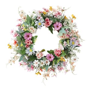 Bothyi - Corona De Margaritas Para Puerta De Entrada, Guirnalda Exterior Para Ventanas, Porches, Salas De Estar