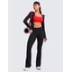 thumbnail image 3 of Sujetador deportivo CRZ YOGA Butterluxe para mujer, acolchado en forma de Y, rojo, 3 of 5